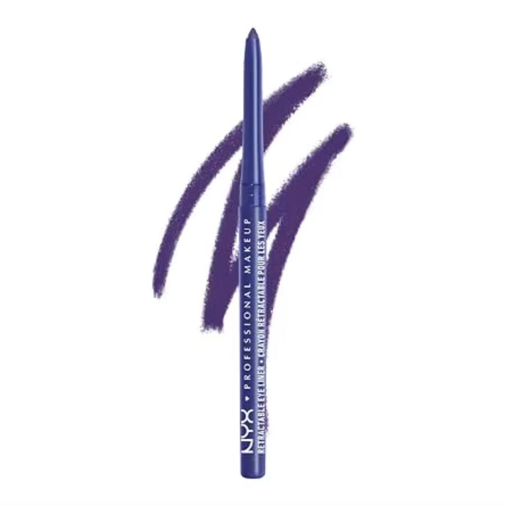 NYX Retractable Eye Liner Pencil Waterproof MPE11 Purple Sealed New 0.012 oz
